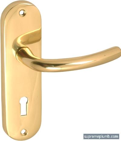 Milan Lever Lock Polished Brass